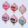 Colgante Estrella Gato Más Vendido Transfronterizo Materiales para Accesorios DIY Aleación con Goteo de Aceite Colgante Doble para Pulsera Collar Pendientes