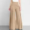 2026 AliExpress Wish Primavera OL Pantalones de Pierna Ancha de Color Sólido de Cintura Alta para Mujer Pantalones Casuales Delgados Ropa para Mujer Transfronteriza