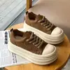 Sapatos Casuais Esportivos Versáteis para Pessoas Baixas, Aumentadores de Altura, Sapatos Brancos com Cadarço de Couro com Solado Grosso para Outono de 2026