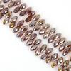 6*12mm agujero transversal cortado cuentas de gota de agua diy hechas a mano agujero de borde cuentas chapadas en color accesorios color AB material cuentas sueltas