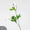 Buquê de Flores Artificiais de Crisântemo Moinho de Vento de 3 Peças para Decoração de Cena, Flores de Camomila e Margarida para Uso em Casamento, Flores Artificiais