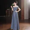 Vestido de Noite de Luxo, Um Ombro, Luxo Leve, Nicho, Alto Padrão, Lindo para Cerimônia de Adulto, Exame de Arte, Vestido Longo, Banquete