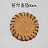 Rongshantang Mingwei Posavasos de Té de Seda Marrón Soporte para Té Soporte para Olla Posavasos de Arcilla Púrpura Aislamiento Térmico Antiescaldante Estera para Té Accesorios para Ceremonia del Té