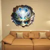 Pegatinas Decorativas para Pared de Puerta y Ventana de Restaurante con Patrón de Paisaje Estético de Efecto Visual 3D Pegatinas Impermeables para Carrocería de Coche
