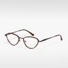 M2500 export ojo de gato mariposa marco pequeño moderno foto callejera marco personalizado gafas graduadas para miopía para mujer con protección contra la luz azul