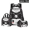 3D Nuevo Producto Impreso Sanrio kuromi kuromi Estudiante Mochila Escolar Bolso para el Almuerzo Estuche para Lápices Set de Tres Piezas