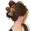 Pinza de Garra de Felpa Otoño e Invierno para Mujer Tacto de Alta Gama 2026 Nuevo Estilo para Cabello Grueso Parte Posterior de la Cabeza Pinza de Tiburón Pasador Accesorios para el Cabello