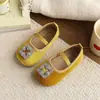 Zapatos de piel para niña 2026 primavera y otoño nuevos zapatos de ballet tipo princesa para niños mayores, zapatos sencillos de suela blanda negros