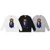 Suministro al por mayor de sudadera con cuello redondo de peso pesado de marca de moda de comercio exterior BAPE cabeza de mono, chaqueta de manga larga de tiburón, 13 sudaderas para hombre