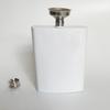 Petaca de acero inoxidable con revestimiento de sublimación personalizada de 8 oz, portátil, para exteriores, de acero inoxidable 304, pequeña petaca rusa