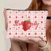 2025 Série de Frutas Limão Morango Transfronteiriça Bolsa de Maquiagem para Estudantes Bonita Bolsa de Armazenamento Portátil para Crianças