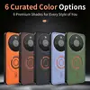 Adecuado para funda de teléfono Honor 600Pro, succión magnética con textura de cuero tecnológico Magic8lite, disfruta de la cubierta protectora 90ProMax