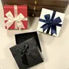 Caja de Embalaje Estilo Coreano con Lazo para Joyería, Pulseras, Collares y Accesorios, Caja de Almacenamiento con Tapa y Base, Caja de Regalo Pequeña Premium para el Día de San Valentín
