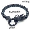 Fábrica en stock directo Moda europea y americana dominante pulsera para hombre personalidad viento nacional pulsera de acero inoxidable
