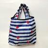Bolsa de Compras Plegable Nueva Supermercado Transfronteriza Bolsa Tote Portátil de Tela Floral Bolsa Tote de Compras de Supermercado Bolsa de Comestibles