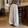 Pantalones Largos de Pierna Ancha Estilo Blackwork Atmosférico para Mujer con Diseño de Doble Bolsillo Pierna Recta Largo Hasta el Suelo Ropa para Mujer Fábrica de Origen
