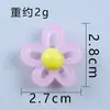 Goma Suave de PVC Flor Hueca Irregular Color Dopamina Charms para Zapatos Accesorios DIY Decoraciones para Zapatos Accesorios para Bolsos