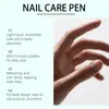 Pluma para el Cuidado de las Uñas Limpieza Diaria Brillo de Uñas Superficie de la Uña Hidratación Suave Uñas de Manos y Pies Uña Suave Pluma para el Cuidado de las Uñas
