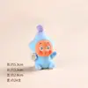 Fofo Artesanato de Resina de Caixa Surpresa Carro de Brinquedo da Moda Decoração de Escritório Pingente de Chaveiro Estrela de Pelúcia Segurando Flor