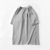 Camiseta Básica de Moda para Hombre, Cuello Redondo, Color Sólido, Algodón Puro de Peso Pesado, Estilo Simple Versátil Casual, Corte Holgado, para Uso Diario