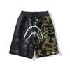 Nuevos shorts de verano para hombre, para parejas, marca de moda japonesa, cabeza de tiburón, camuflaje, pantalones de playa, pantalones con estampado 3D, al por mayor