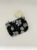 Bolsa de Cosméticos Grande Nueva Vintage con Flor en Relieve Bolsa de Almacenamiento para Cuidado de la Piel Bolsa de Lavar Portátil para Salir Bolsa Interior