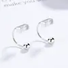 Pendientes de aro para mujer con forma de ojo de caballo, forma de C, forma cuadrada de gota, plata de ley 925, pendientes de hilo, diseño personalizado, joyería de oreja de Instagram