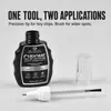 Caneta de reparo de arranhões em metal para carros transfronteiriça, líquido de retoque para faixa brilhante cromada, tinta de reparo e renovação de lascas de tinta em peças galvanizadas da carroceria