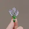 Broche de alta qualidade feminino requintado japonês e coreano buquê roxo pino de lapela acessórios senso de design nicho terno corsage