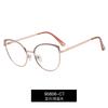 95806 Recién Llegado Gafas de Montura Metálica para Hombre Montura Redonda Retro Gafas Planas con Miopía Ajustable Gafas Anti-luz Azul para Mujer