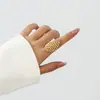 Popular Joyería de Moda con Flor Hueca Transfronteriza Anillo Abierto Irregular Personalizado de Alta Gama para Mujer