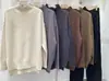 Conjunto de Suéter de Malha Solto e Calça Estilo Europeu e Americano Outono e Inverno Conjunto de Suéter de Malha e Calça