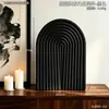 Conjunto de decoração de entrada com padrão de onda minimalista retrô, decoração de casa para sala de estar com ambiente de alta qualidade