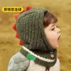 Chapéu de Inverno Infantil com Cachecol de Pelúcia Integrado para Meninos e Meninas, Chapéu Fofo e Super Fofo para Exterior, Acolchoado Quente com Proteção para as Orelhas