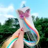 R Celebridad de Internet Transfronteriza Accesorios para el Cabello de Niños Unicornio Estrella Peluca de Colores Pasador Pinza de Pelo de Moño para Niñas Femenino