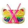 Transfronteiriço especial luminoso borboleta carta buraco sapatos diy sapato flor PVC sapato fivela acessórios crocodilo destacável sapato acessórios