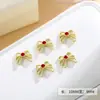 Accesorios para Uñas Estilo Nuevo Mariposa Tres Dimensiones Moño Hueco Pedrería Metálico para Uñas DIY Decoraciones de Uñas Portátiles Cristal