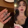 Pendientes de borlas irregulares Super Fairy con aguja plateada, elegantes y largos para mujer, diseño moderno de 2023, pendientes con sentido del humor para mujer.