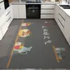 Alfombrilla de Piso para Cocina de Barro Diatomeas Exportación Transfronteriza Absorción de Agua Absorción de Aceite Antideslizante Almohadilla para Pies Secado Rápido Resistente al Desgaste Fácil de Limpiar Alfombrilla para Piso del Hogar