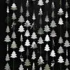 Decoração de Natal Árvore de Natal Flor de Papel Corda de Papel Festa Bandeira de Árvore de Natal Banner Arranjo de Atmosfera Materiais Pendurados