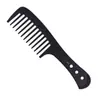 Grande pente de dente largo óleo cabeça pente pente cabelo pente corte de cabelo divisória pente maquiagem forma pente preto esparso pente de dente
