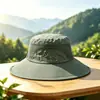 Sombrero de Sol de Verano con Cordón para Exteriores para Hombres y Mujeres, Senderismo, Montañismo, Camping, Sombrero de Pescador, Sombrero Anti-UV para Pesca en Exteriores