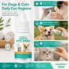 Solución para el Cuidado de los Ojos de Mascotas Kineshinex Reduce las Manchas de Lágrimas, Limpia las Manchas de Lágrimas Alrededor de los Ojos y Trata las Manchas de Lágrimas en Gatos y Perros