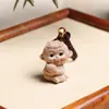 Doce Llaveros del Zodiaco con Tallados en Madera para Llaves del Coche: Rata, Buey, Tigre, Conejo, Dragón, Serpiente, Caballo, Oveja, Mono, Gallo, Perro, Conejo