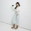 Pantalones Rectos de Tiro Bajo Retro Americano 2026 para Chicas a la Moda, Pantalones Anchos Sueltos Versátiles, Jeans de Mezclilla con Caída para Mujer