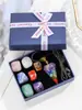 Caja de Regalo Popular Transfronteriza de Cristal Natural Set de Piedras Irregulares de Colores Piedra Rodante Set de Muestras Minerales Adornos Venta al Por Mayor