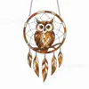 Apanhador de Sonhos DIY Transfronteiriço Pintado à Mão em Acrílico Ornamento Pendurado Educacional Infantil para Colorir Janela Pegador de Sol Pingente Decorativo