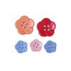 Color Macarrón Flor Pequeña Linda Botones de Plástico Ropa de Mujer Ropa de Niños Botones Decorativos Camisas Cardigan de Algodón y Lino Accesorios de Ropa