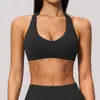 Nuevo Sujetador Deportivo de Punto Sin Costuras de Lycra con Correa para el Cuello, a Prueba de Impactos y Transpirable, para Entrenamiento de Pilates y Yoga, para Mujer 4535