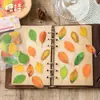 Poesía de Azúcar Planta Hoja Serie Naturaleza "Una Hoja Conoce el Otoño" Paquete de Pegatinas Material para Diario INS 40 Piezas 6 Diseños